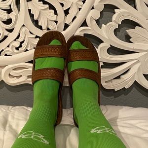 COPY - Lime green softball socks boombah socks